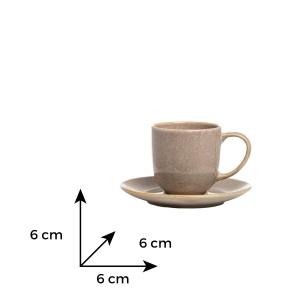 ANTALYA Serviciu cafea portelan 6 persoane 95 ml - Img 3