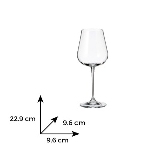 ARDEA Set 6 pahare sticla cristalina vin rosu 450 ml - Img 3