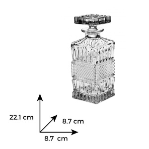 BRITTANY Decantor whisky cristal Bohemia 700 ml - Img 4