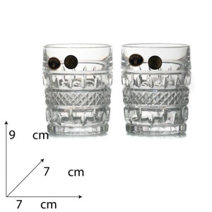 BRITTANY Set 6 pahare cristal Bohemia whisky 240 ml - Img 4