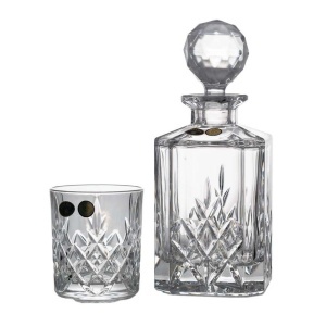 BRIXTON - Pahare whisky si decanter Cristal Bohemia (set 7 piese) (99999-11038-863)