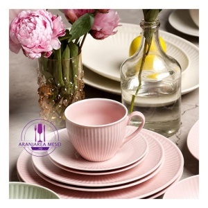 DALIA ROSE - Serviciu de ceai-cafea portelan (6 persoane - 12 piese) (DRSC-12)