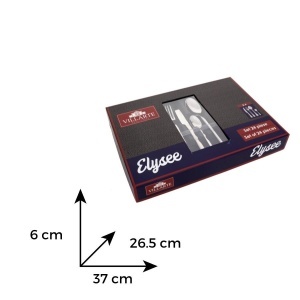 ELYSEE - Set tacamuri inox 18/0 VILLARTE