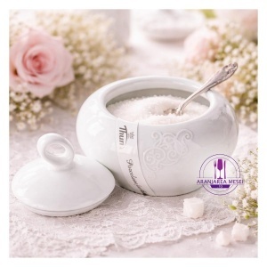 FUTURE Zaharnita cu capac portelan Bohemia 250 ml