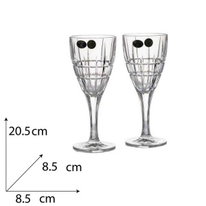 LONDON Set 6 pahare cristal Bohemia vin 320 ml - Img 2