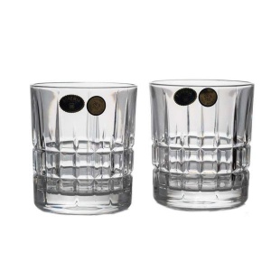 LONDON Set 6 pahare cristal Bohemia whisky 320 ml - Img 1
