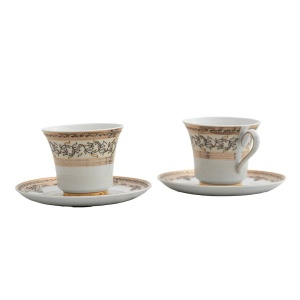 MARGARET Serviciu ceai/cafea portelan 6 persoane 220 ml - Img 2