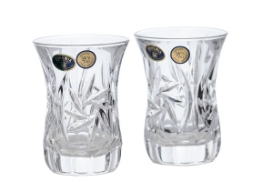 PINWHEEL Set 6 pahare cristal Bohemia ceai 120 ml - Img 2