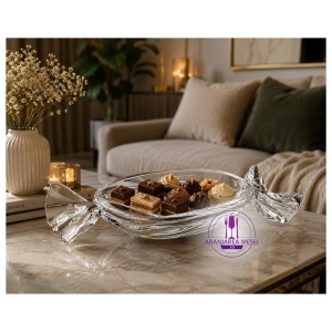 Platou cristal Bohemia Bonbon 34.5 cm