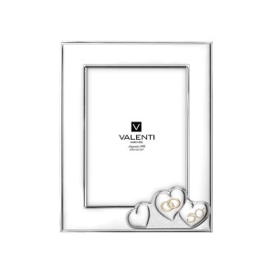 Rama Foto Argint "Inimi" 13x18 cm - cadou aniversare 50 Ani Casatorie