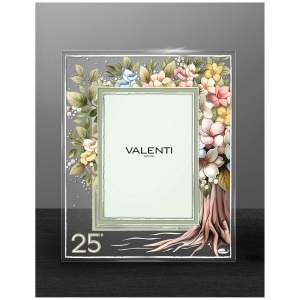 Rama Foto "Bellagio" 13x18 cm Pomul Vietii - cadou aniversare 25 Ani Casatorie Nunta de Argint (LS204-4)