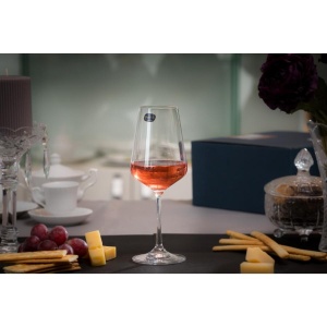 SANDRA Set 6 pahare sticla cristalina vin 350 ml - Img 6