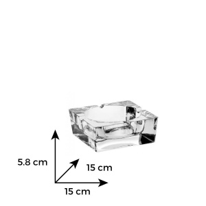 Scrumiera cristal Bohemia 15 cm - Img 3