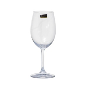 SYLVIA Set 6 pahare sticla cristalina Bohemia vin 350 ml - Img 1