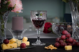 VIBES Set 6 pahare cristal Bohemia vin 380 ml - Img 2