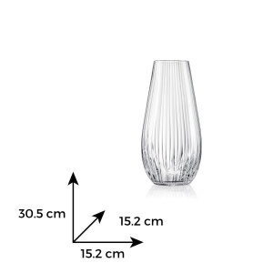 WATERFALL Vaza sticla cristalina 30.5 cm - Img 3