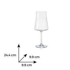 XTRA Set 6 pahare sticla cristalina vin 560 ml - Img 3
