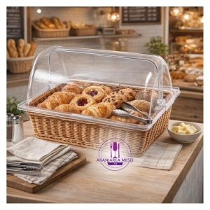 BACODA Cos patiserie /brutarie cu capac culisant 40*30*10 cm (BBK 10) - Img 7
