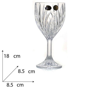 ELISE Set 6 pahare cristal Bohemia vin alb 290 ml - Img 3
