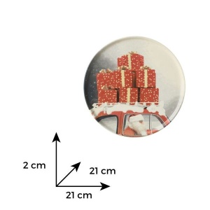 Farfurie ceramica decor "Cadouri" 21 cm - Img 3