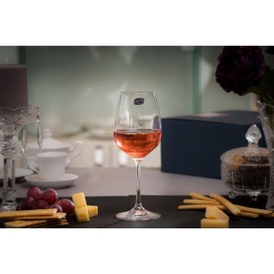 GISELLE Set 6 pahare sticla cristalina vin 455 ml - Img 1