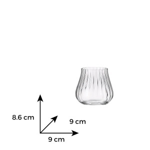 LIMOSA OPTIC Set 6 pahare sticla cristalina Bohemia whisky 340 ml - Img 3