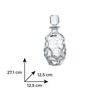 LUNAR Decantor whisky cristal Bohemia 800 ml - Img 3