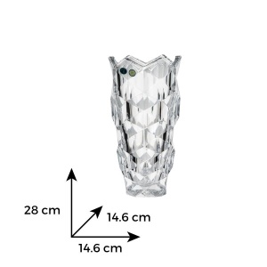 LUNAR Vaza cristal Bohemia 28 cm - Img 2
