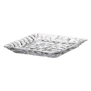 MARBLE - Platou sticla cristalina Bohemia 26 cm (6KG61-99W24-260)