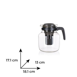 MATURA Ceainic sticla termorezistenta cu infuzor 1.5 l - Img 4