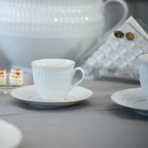 MINERVA Serviciu cafea portelan 6 persoane 100 ml - Img 3