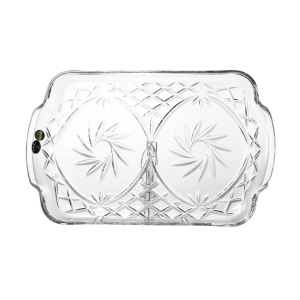 PINWHEEL - Platou cristal Bohemia 35 cm - Img 1