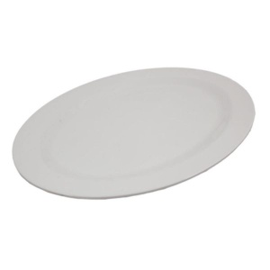 Platou melamina oval, alb, 45.5*33.5cm - Img 1