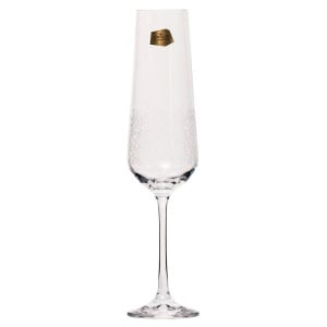 SANDRA FROZEN Set 6 pahare sticla cristalina sampanie 200 ml - Img 2