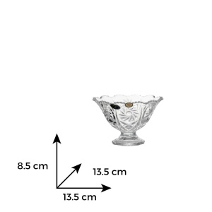 Set 6 boluri cristal Bohemia 13.5 cm - Img 2