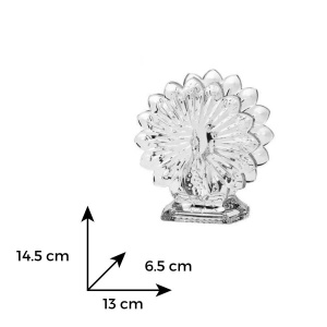 Suport servetele cristal Bohemia 14.5 cm - Img 4