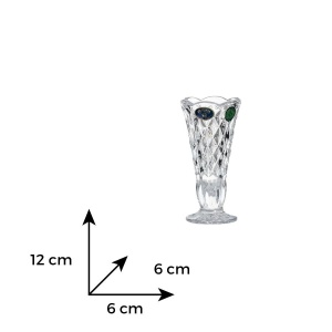 Vaza cristal Bohemia 12 cm - Img 3