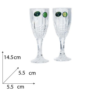 VIBES Set 6 pahare cristal Bohemia lichior 50 ml - Img 4