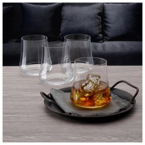 XTRA Set 6 pahare sticla cristalina whisky 350 ml - Img 1