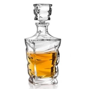 ZIG ZAG Decantor whisky cristal Bohemia 750 ml - Img 4