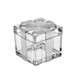 Bomboniera cristal Bohemia model "Cadou" 11.5 cm - Img 2