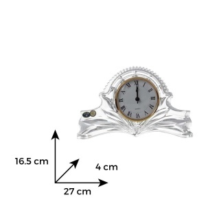 Ceas pentru semineu Cristal Bohemia 27 cm (77240-62430-270)