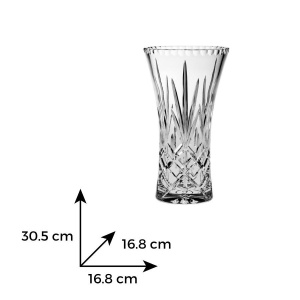 CHRISTIE Vaza cristal Bohemia evazata 30.5 cm - Img 3