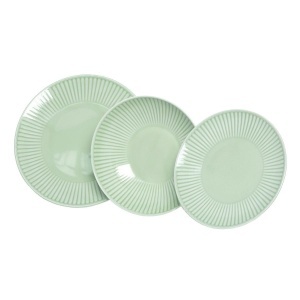 DALIA PISTACHIO - Serviciu de masa portelan (6 persoane - 18 piese)