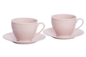 DALIA ROSE Serviciu ceai/cafea portelan 6 persoane 250 ml - Img 2