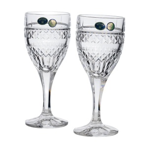 DIANA Set 6 pahare cristal Bohemia vin alb / rose 330 ml - Img 2