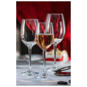 FLAMENCO Set 6 pahare sticla cristalina Bohemia vin 625 ml - Img 4