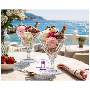 FORTUNE Cupe inghetata cristal Bohemia 310 ml