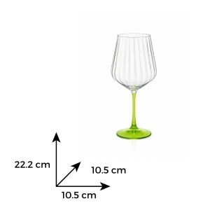 GLASGOW Set 4 pahare sticla cristalina Bohemia Gin Tonic 570 ml (GIN570)