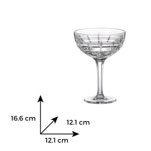 LONDON - Pahare cupa Cristal Bohemia 370 ml (set 6 bucati) (12112-15720-370) 
